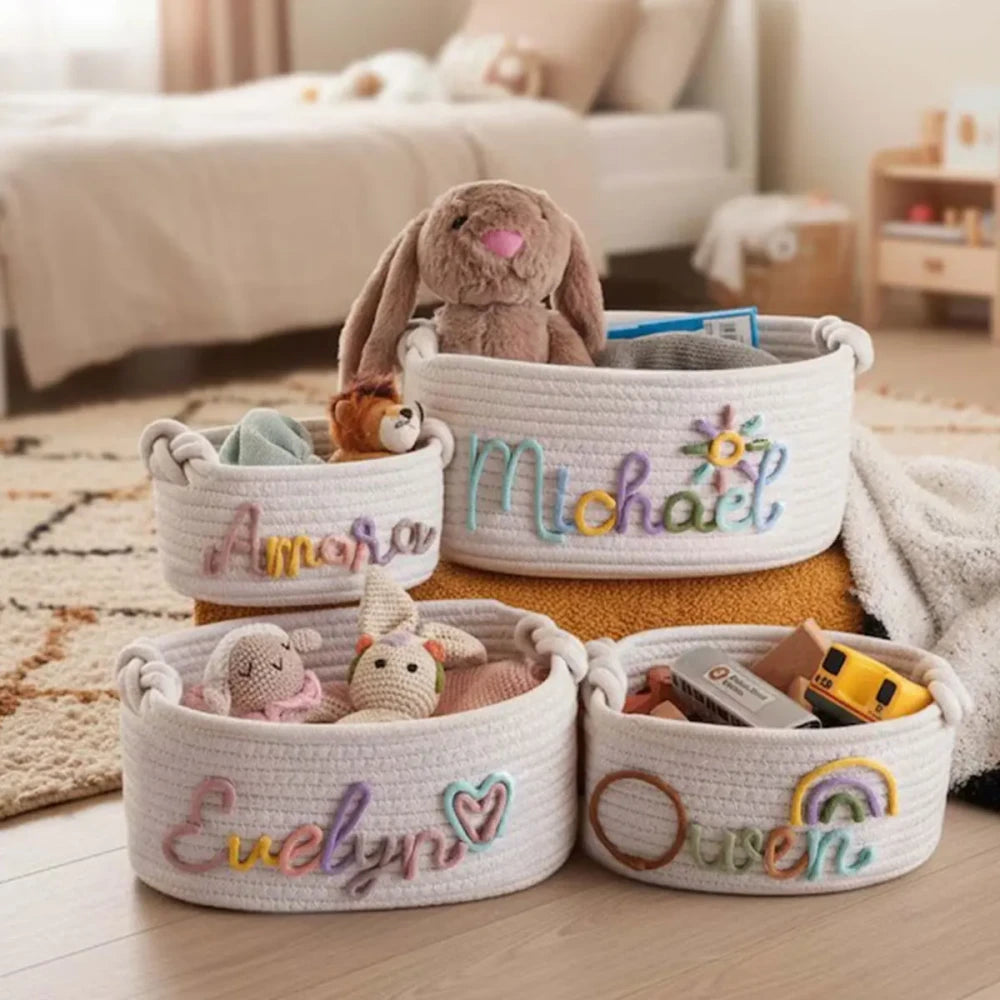 Handmade Cotton Rope Storage Basket