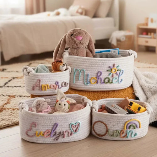 Handmade Cotton Rope Storage Basket