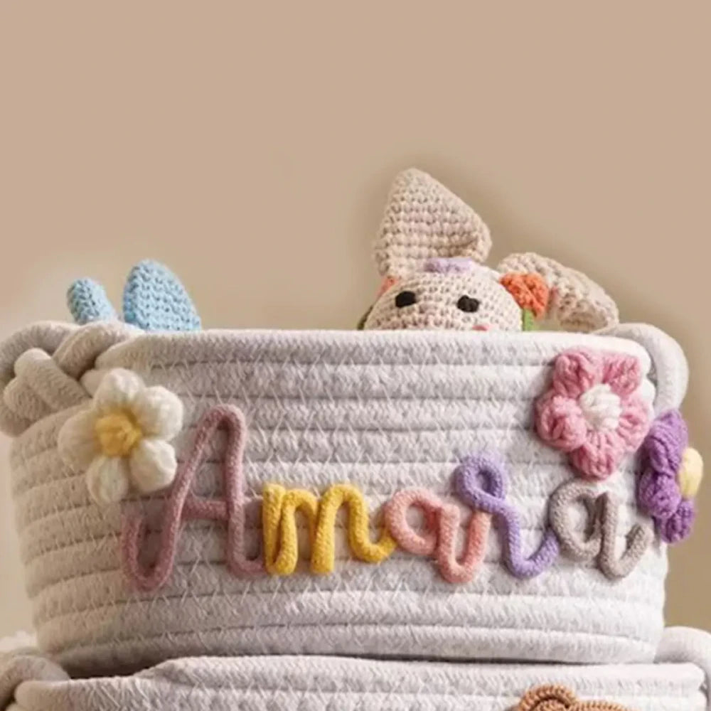 Handmade Cotton Rope Storage Basket
