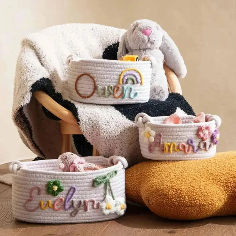 Handmade Cotton Rope Storage Basket