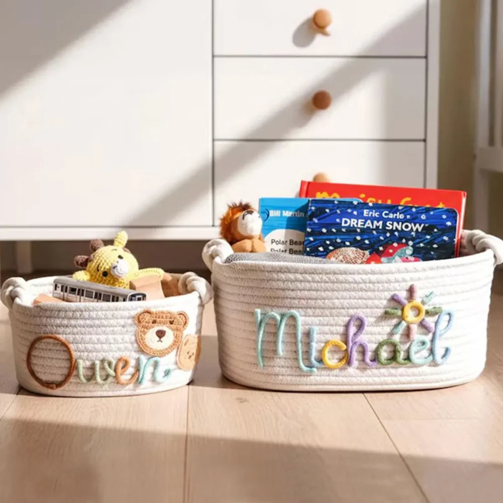 Handmade Cotton Rope Storage Basket