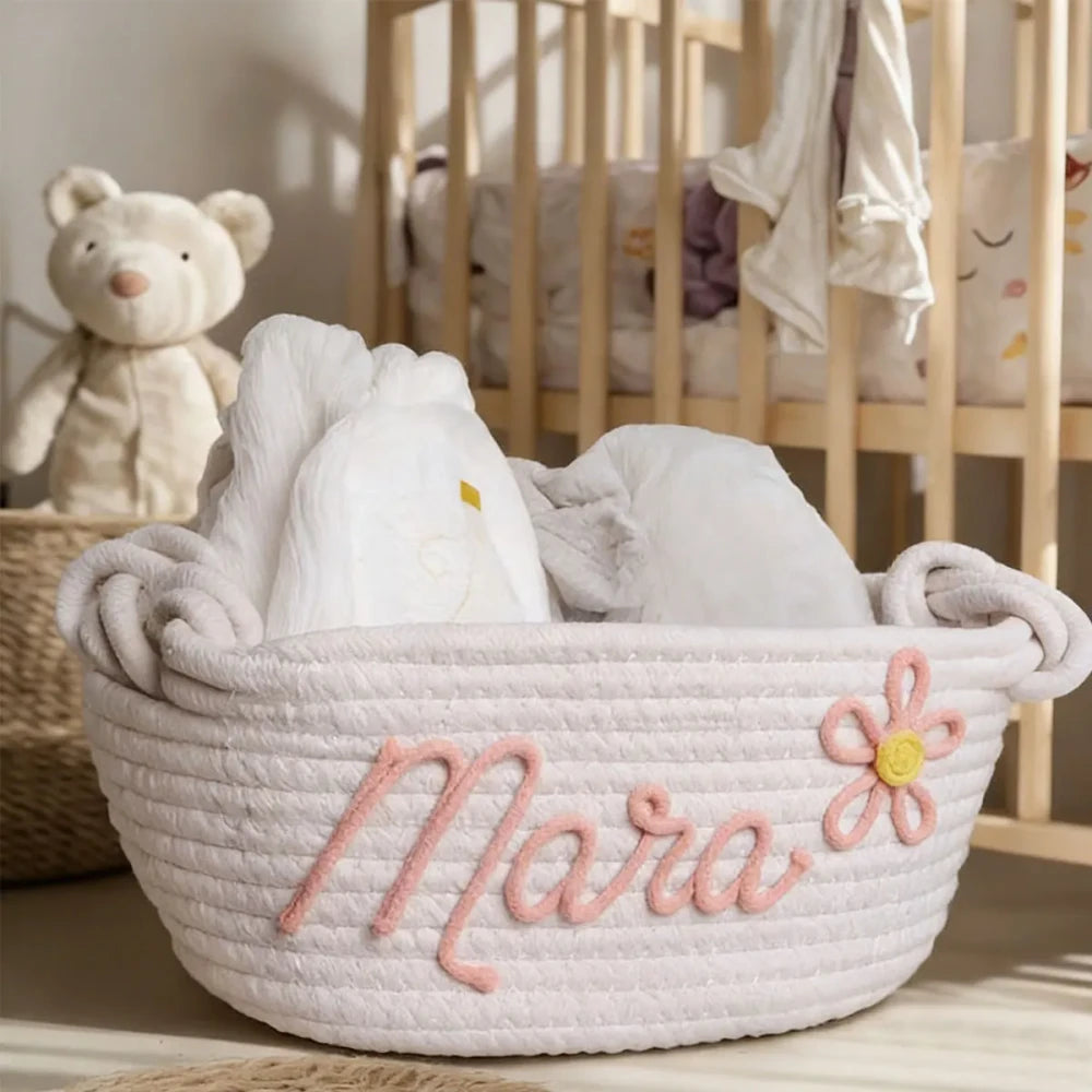 Handmade Cotton Rope Storage Basket